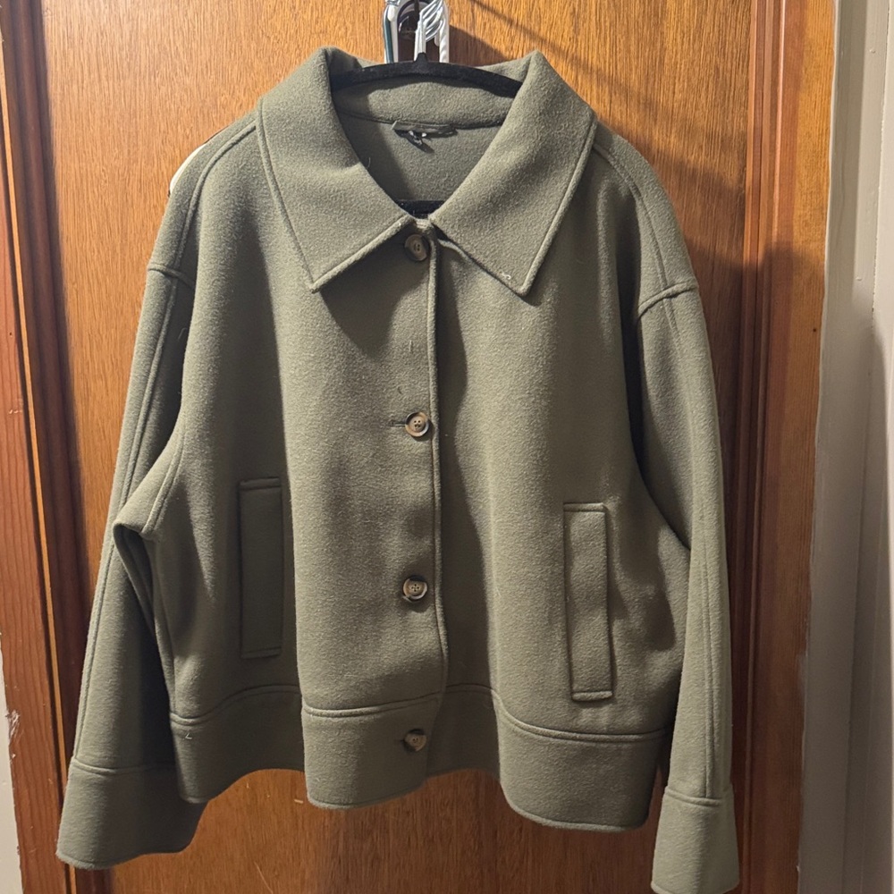 SHEIN Khaki Utility Jacket for Women